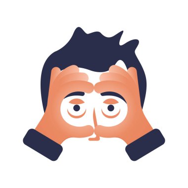 Dürbün hareketi. El hareketi, önüne bak.