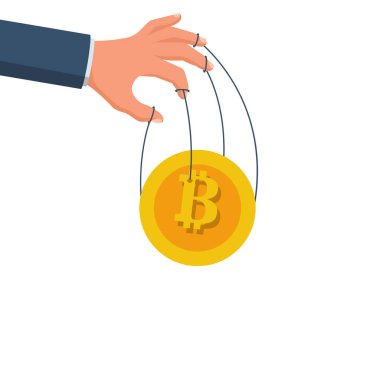Manipülasyon bitcoin. Borsa simsarının elinde ipler var.