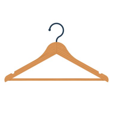 Tahta askı. Farklı şeyler için şablon olarak boş askı.