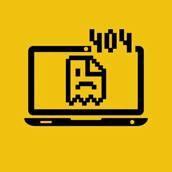 Σφάλμα Φόρτωσης Σελίδας Σφάλμα Ιστοσελίδας 404 Σχισμή Σελίδας Στο Pixel — Διανυσματικό Αρχείο