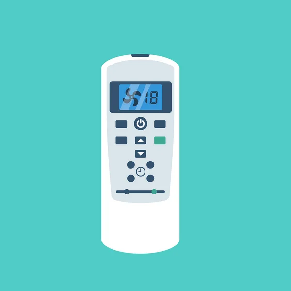 Remote Control Air Conditioner Temperature Adjustment Editing Template Equipment Display — 图库矢量图片