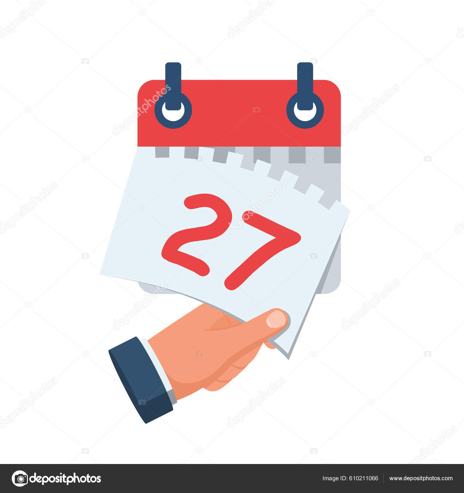 Tear Calendar Sheet Date Calendar Date Deadline Concept Template Page Stock  Vector by ©threecvet.gmail.com 610211066