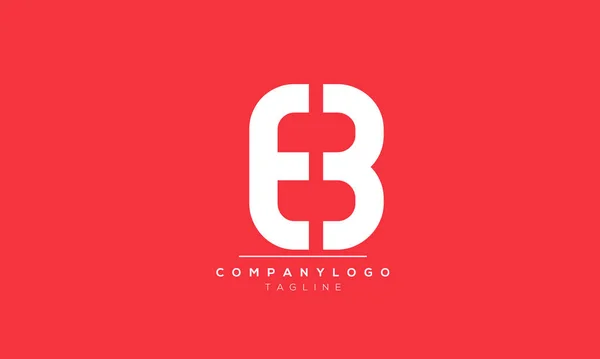 字母缩写 Letters Initials Monogram Logo E38 — 图库照片