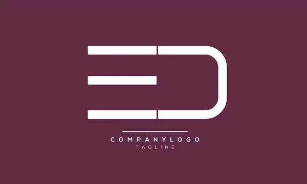 Alfabet Letters Initialen Monogram Logo — Stockfoto
