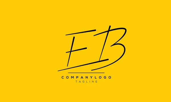 Alfabeto Lettere Iniziali Monogramma Logo — Foto Stock