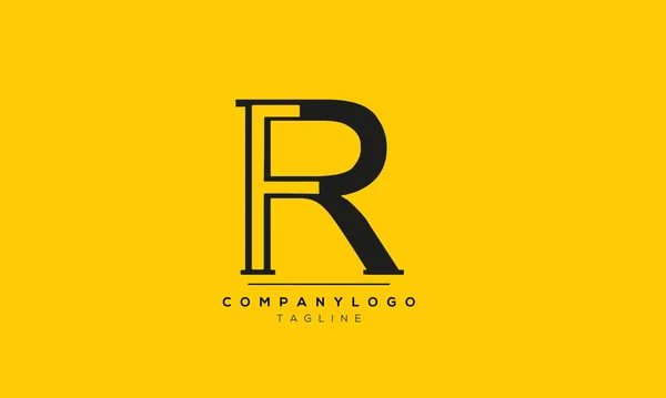 アルファベット文字 Initial Monogram Logo — ストック写真