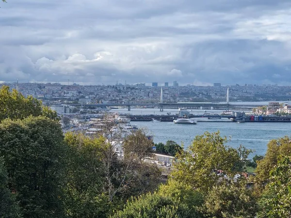 Una Gran Vista Ciudad Estambul Pavo — Foto de Stock