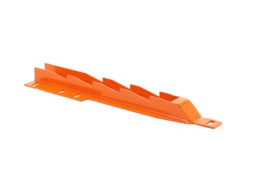 Saman balyası yedek parça yem durdurucu dişli, ön manzara beyaz arka planda izole