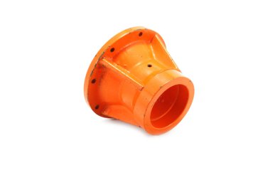 Saman balyası yedek parça bez dişli flanş, perspektif görünümü beyaz arka planda izole