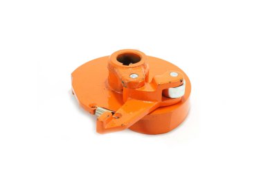 Saman balyası yedek parça düğüm destek kamerası, perspektif görünümü beyaz arkaplanda izole