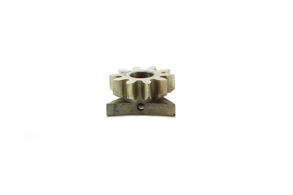 Hay Baler Spare Part Wire Knotter Pinion Back View Isolated — 图库照片