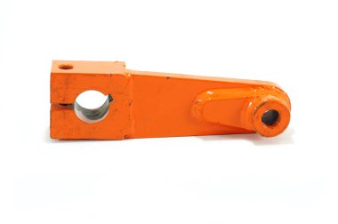 Saman balyası yedek parça düğüm sol destek kolu, üst görünüm beyaz arkaplan izole