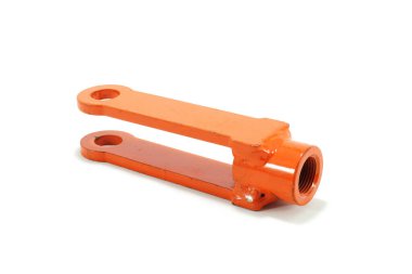 Saman balyası yedek parça iğneleri destek çubuk çatalı, perspektif görünümü beyaz arkaplan izole