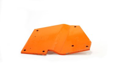 Saman balyası yedek parça kaldırma desteği, perspektif ön görünümü beyaz arkaplan izole