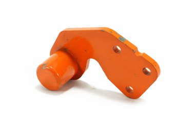 Saman balyası yedek parça yakalama desteği, perspektif görünümü beyaz arkaplanda izole