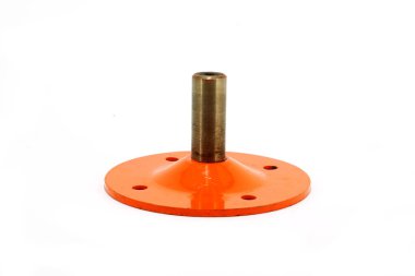 Saman balyası yedek parça iğneler destek pin, ön görünüm beyaz arkaplan izole