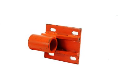 Saman balyası yedek parça, perspektif üst görünüm beyaz arkaplan izole