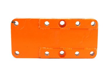 Saman balyası yedek parça, üst görünüm beyaz arkaplan izole