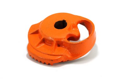 Saman balyası yedek parçası, perspektif görünümü beyaz arkaplanda izole