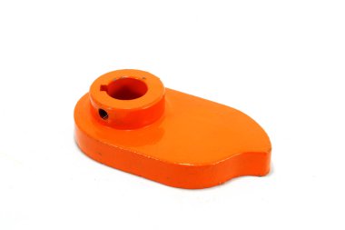 Saman balyası yedek parça destek dişi, perspektif görünümü beyaz arkaplanda izole