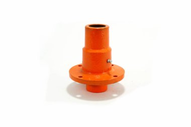 Saman balyası yedek parça kenarı, perspektif görünümü beyaz arkaplanda izole