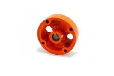 Saman balyası yedek parça davul, perspektif görünümü beyaz arkaplanda izole