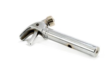 Saman balyası yedek parça tek sicim düğümü küçük, perspektif arka plan beyaz arkaplan izole