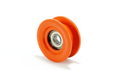 Hasatçı yedek parçasını birleştirin, perspektif kenar görünümü beyaz arkaplanda izole