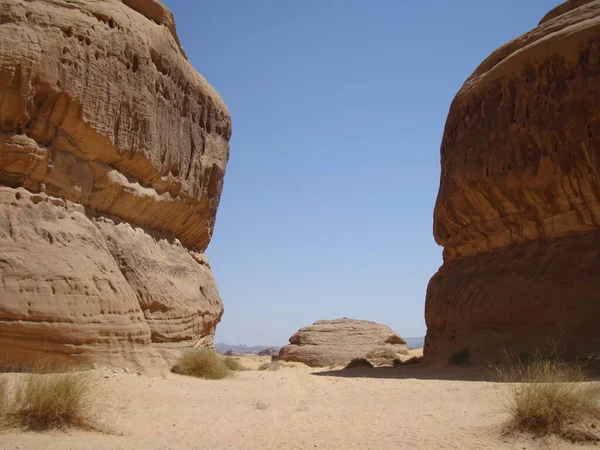 Madain Saleh Saudi Arabiens Nationales Erbe — Stockfoto