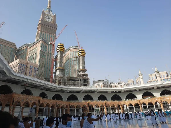 マジッド ハラームの美しい景色 メッカ マジッド ハラーム メッカの偉大なモスクとしても知られている メッカのカアバを囲むモスク サウジアラビアのメッカ州 — ストック写真