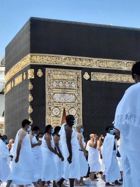 Vacker Utsikt Över Masjid Haram Mecka Masjid Haram Även Känd — Stockfoto