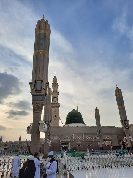 Prachtig Uitzicht Profetische Moskee Masjid Nabawi Medina Masjid Nabawi Profetische — Stockfoto