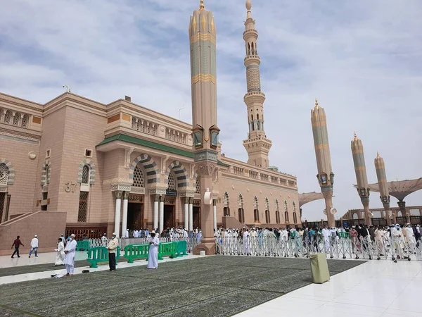 Όμορφη Θέα Του Προφήτη Τζαμί Masjid Nabawi Medina Masjid Nabawi — Φωτογραφία Αρχείου