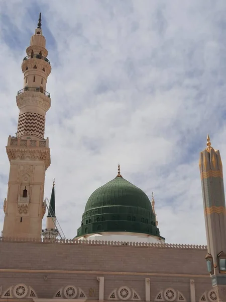 Прекрасний Вид Мечеть Пророка Masjid Nabawi Медіна Мечеть Пророка Мухаммеда — стокове фото