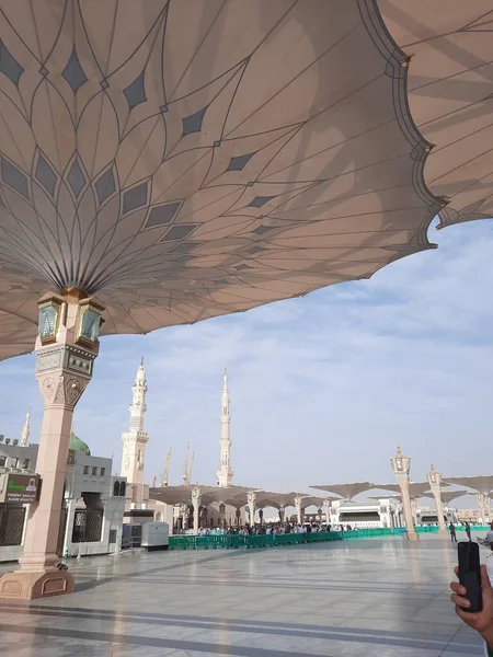 Schöne Ansicht Der Propheten Moschee Masjid Nabawi Medina Masjid Nabawi — Stockfoto