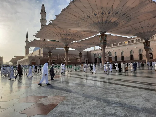 Schöne Ansicht Der Propheten Moschee Masjid Nabawi Medina Masjid Nabawi — Stockfoto