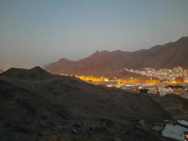 Hermosa Vista Del Monte Noor Hira Cave Makkah Jabal Nour — Foto de Stock