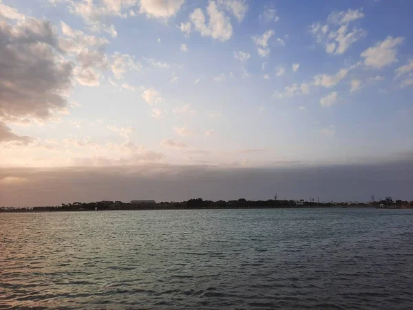 Lindo Pôr Sol Jeddah Corniche Jeddah Corniche Também Conhecido Como — Fotografia de Stock