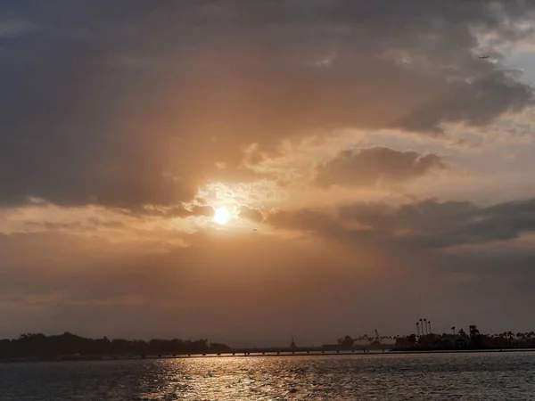 Mooie Zonsondergang Bij Jeddah Corniche Jeddah Corniche Ook Bekend Als — Stockfoto