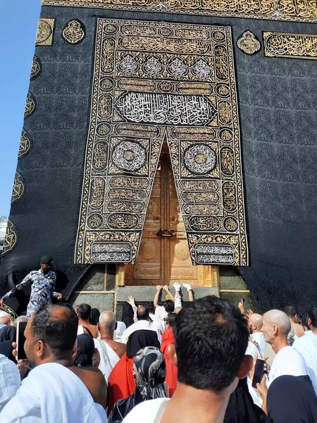 Pilgrims All World Performing Tawaf Masjid Haram Mecca — Stockfoto