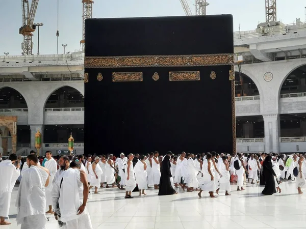 Pilgrims All World Performing Tawaf Masjid Haram Mecca — Photo