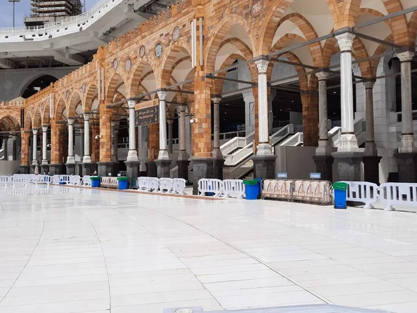Piękny Widok Wnętrza Masjid Haram Mekka — Zdjęcie stockowe