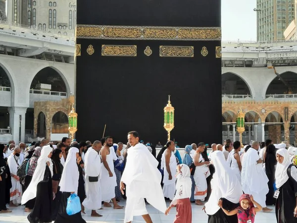 Pilgrims All World Performing Tawaf Masjid Haram Mecca — ストック写真