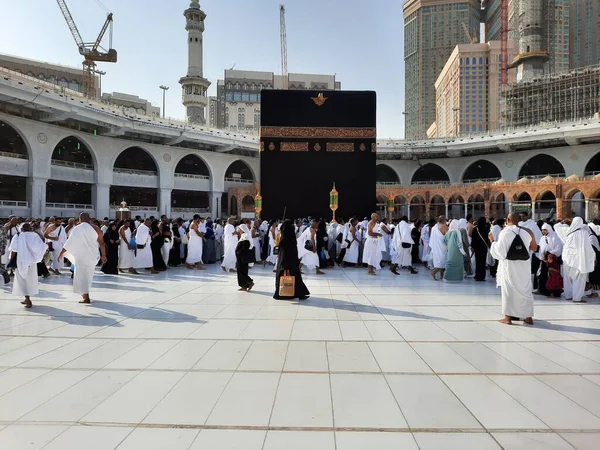 Pilgrims All World Performing Tawaf Masjid Haram Mecca — Fotografia de Stock