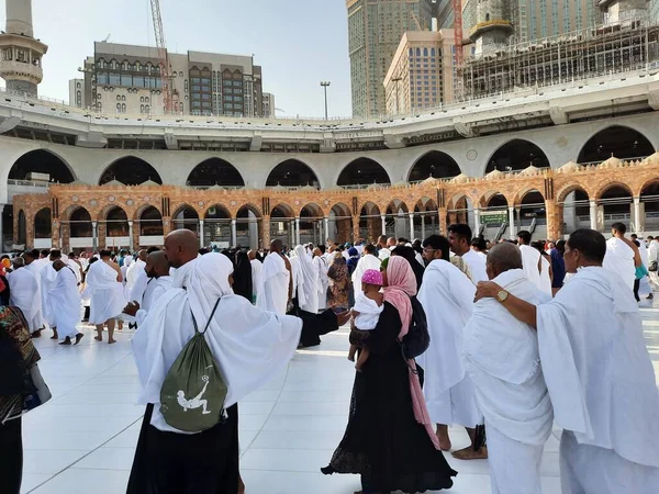 Pilgrims All World Performing Tawaf Masjid Haram Mecca — Φωτογραφία Αρχείου