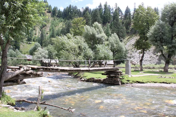 Fantastisk Skönhet Neelumdalen Kashmir Neelum Dalen Känd För Sin Naturliga — Stockfoto