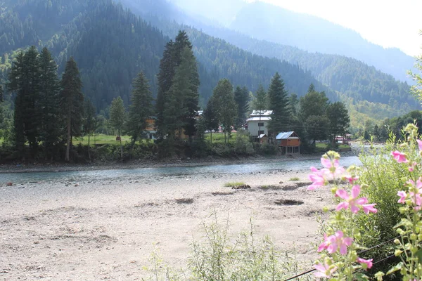 Fantastisk Skönhet Neelumdalen Kashmir Neelum Dalen Känd För Sin Naturliga — Stockfoto
