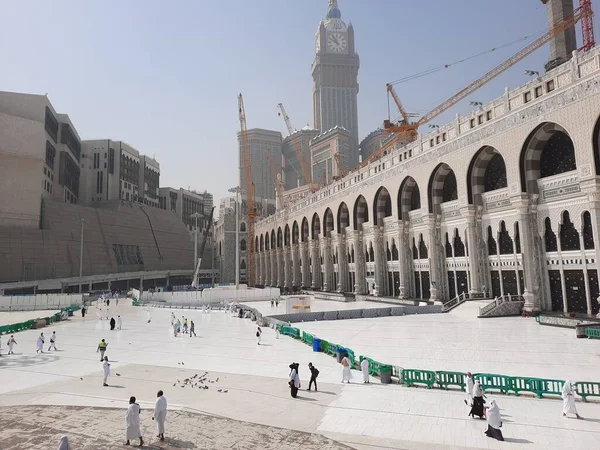 Hermosa Vista Exterior Masjid Haram Meca Construcción Expansión Masjid Haram —  Fotos de Stock