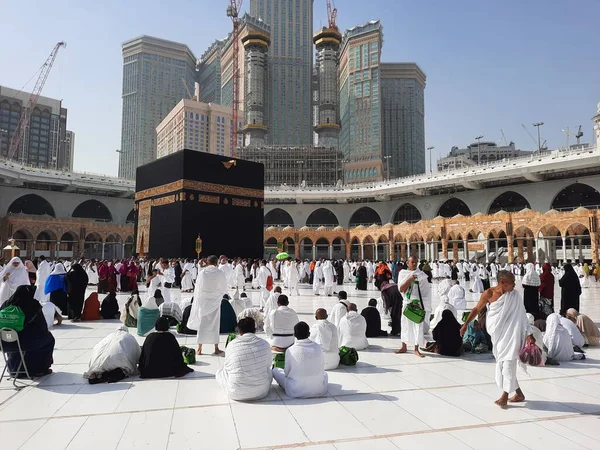 Gyönyörű Belső Kilátás Masjid Haram Mekka — Stock Fotó