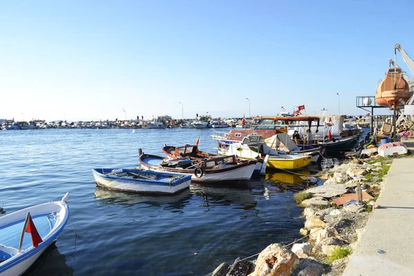 Vacker Båt Skydd Izmir — Stockfoto